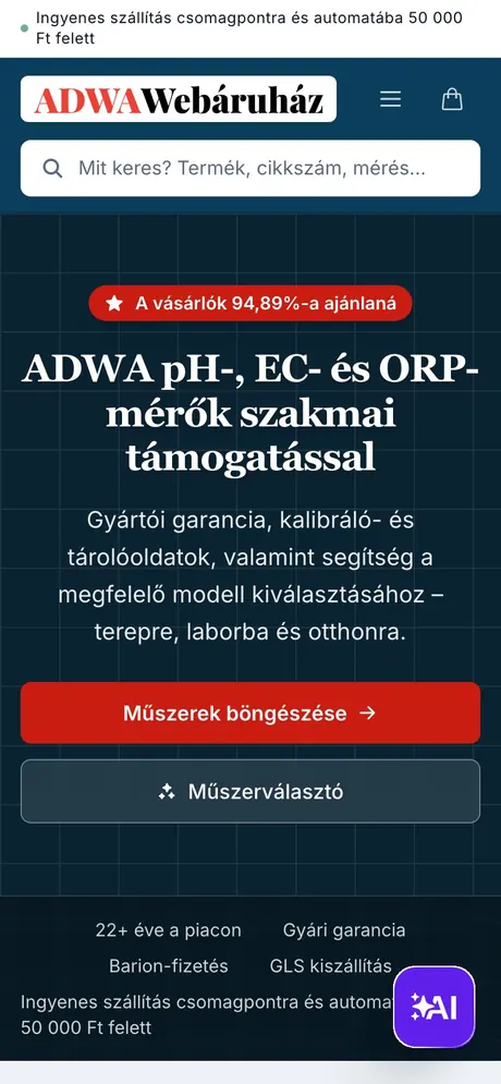 ADWA Webáruház – utána